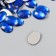 Decor for creativity Plastic "Rhil Obv. Bright blue" set of 150 pcs 1x1.4 cm
