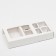Box under 6 sweets with a window, white, 13.7 x 9.85 x 3.85 cm