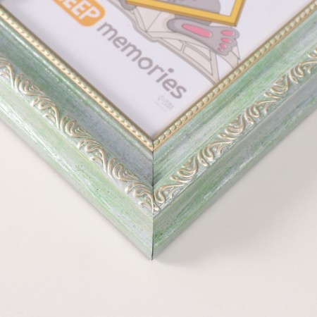 Photo frame Plastic "Babylon" 10x15 cm, light green-2