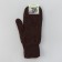 Male mittens from Mongolian wool, chocolate color, size 20-24 (8-9)