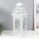 Summary metal, glass "Lantern-openwork pattern" Nr 2 pcs D-7.5, 12 cm white 15x15x46 cm