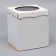Box for a cake with a window, "circle", white, 26 x 26 x 30 cm