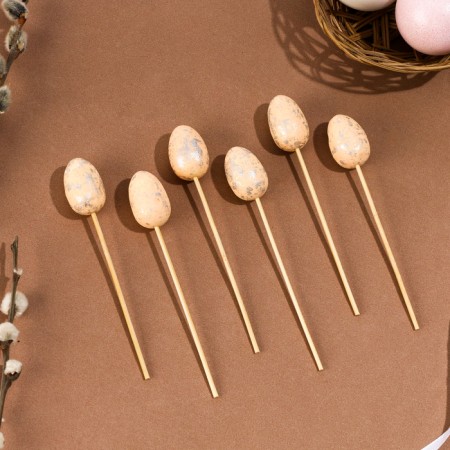 Skewers "Easter egg", orange color, set 6 pcs.-2