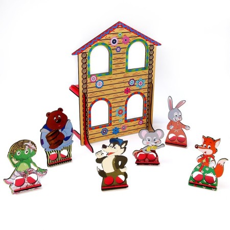 Finger Puppet Theater "3 Tales", screen: 22.5 × 33 cm-8