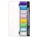 Watercolor paints, mother -of -pearl, + brush, in a plastic box, 8 colors