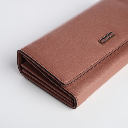 Women's wallet on a magnet, powder color-2