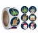 Stick Paper "New Year's attributes" d = 2.5 cm 500 pcs in a roll 3x6.5x6.5 cm