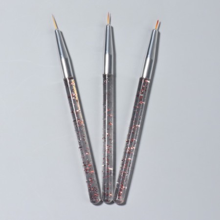 A set of hands for nail design, 3 pcs, 13.5 cm, transparent color-3
