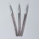 A set of hands for nail design, 3 pcs, 13.5 cm, transparent color