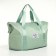 Sports bag with lightning, with an increase, external pocket, green color