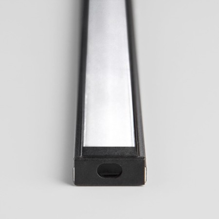 Overhead aluminum profile for Elektrostandard LED tape, LL-2-ALP006, 2000x15x6 mm, black color black-2