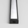 Overhead aluminum profile for Elektrostandard LED tape, LL-2-ALP006, 2000x15x6 mm, black color black