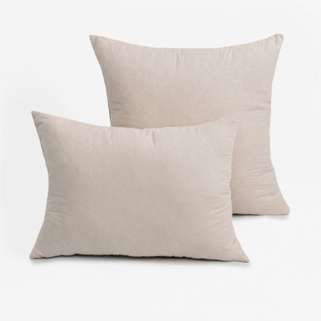 Pillow 70x70cm, ivory, Fayber, microfiber, 100% polyester