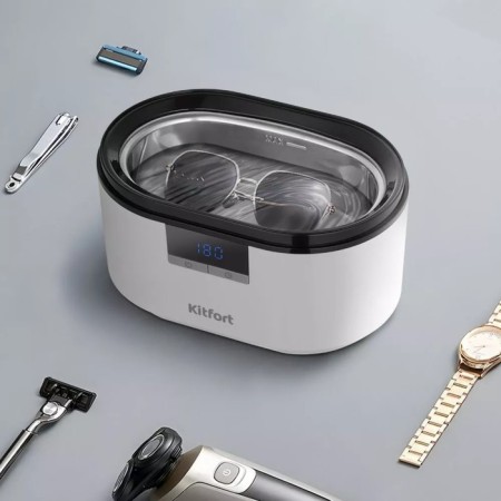 Ultrasonic sink KitFort KT-6436, 50 W, 0.5 l, white-black-5