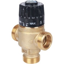 Клапан смесительный STOUT SVM-0125-236520, 3/4", наружная резьба, 30-65°С, KV 2,3