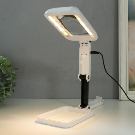 The lupus lamp with increases. The x3 glass for creativity 3 modes LEDX18 from 3AA+ USB 10.5x28 cm-1