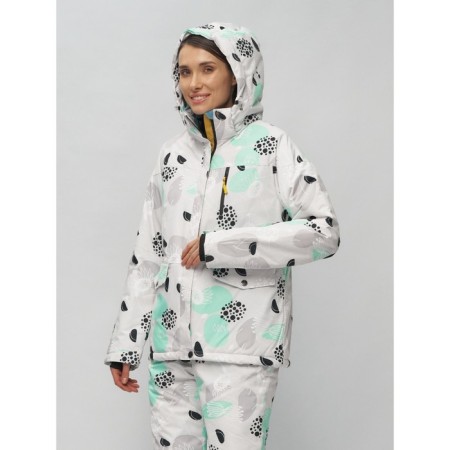 Ski suit female, size 44, gray color-26