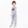 Kidsa (sweatshirt, trousers), color gray mix, height 98 cm (3 years)