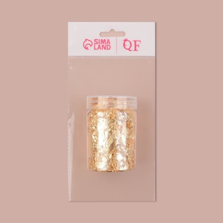 Pital for decor, 3 grams, in a plastic can, golden color-6