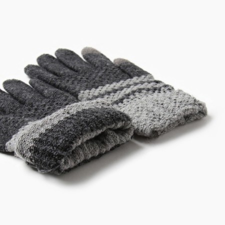 Male gloves, gray color, size 10-2
