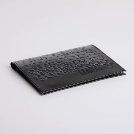 Cover for passport, black color-3