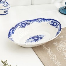 Dish, 25 x 18 x 5 cm, gzhel, cobalt