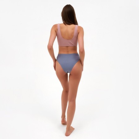 Female swimming top minaku monophonic, powder color, size 48-2
