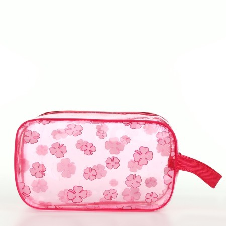 Lightning cosmetic bag, raspberry color-1