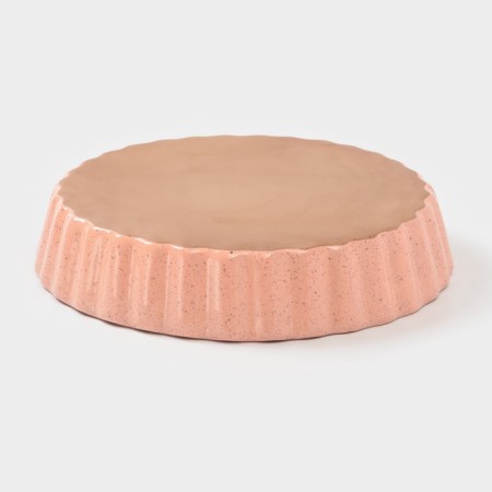 Baking form Borisov ceramics "Flamingo", 2.5 ml, 28 × 6 cm, ceramics, pink-2
