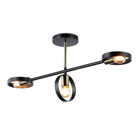 Suspended Ambrella Traditional Loft TR8229, E27, black color, bronze