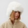 Female-heading hat Minaku, milk color, rr 56-58