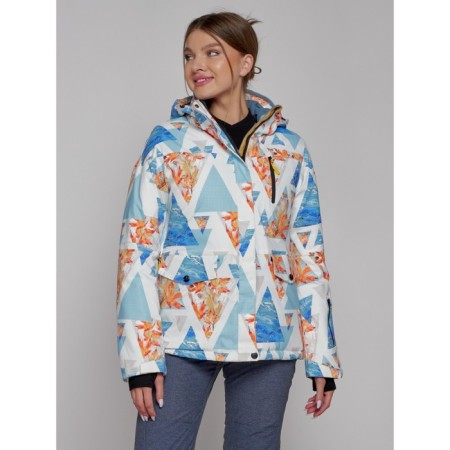 Ski jacket female winter, size 50, blue color