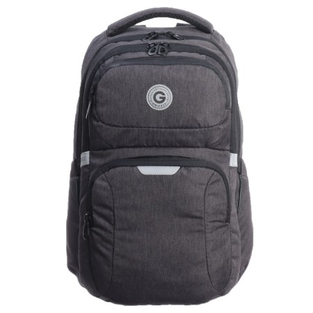 Youth backpack 41 x 27 x 17 cm, Grizzly, ergonomic back, laptop department, gray-2