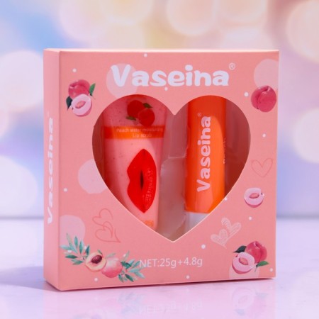 Set for the lip "Persik": Balm and scrub-2