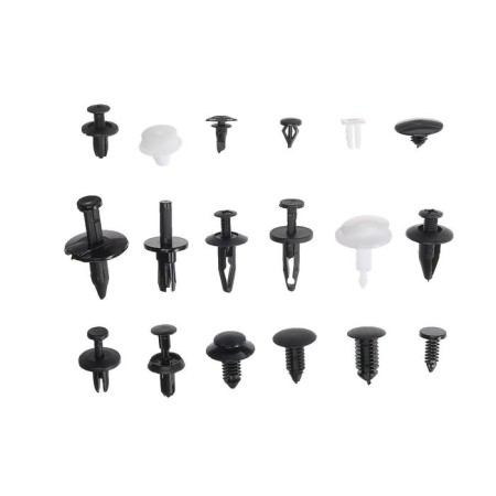 Clips and fasteners, 18 types, set 415 pcs-1