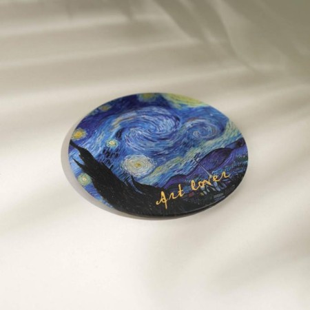 Pocket mirror "Van Goga Night", d = 7 cm-1