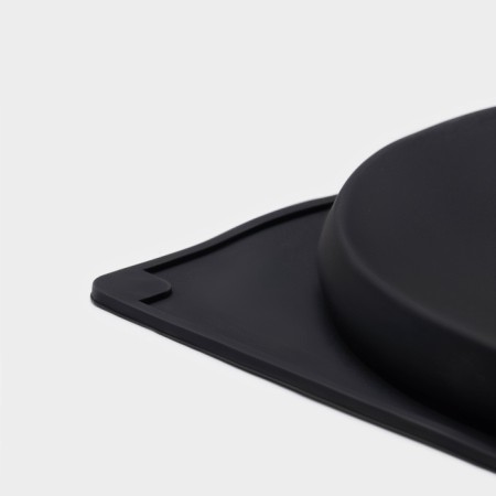 Baking uniform “Biscotto”, silicone, 2 cells, 35 × 19.5 × 1.7 cm, d = 16 cm, black color-5