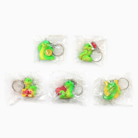 New Year's keychain for keys, voluminous "New Year: New Year Mix" New Year: 5 pcs-18