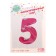 Foil ball 32 “number 5”, heart, individual packaging, pink color