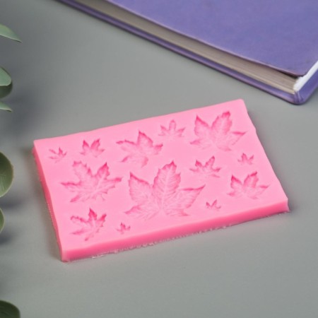 Mold Silicon "Maple Leaves" 13 objects 0.7x9.7x6.4 cm-1