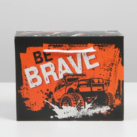 Package - gift, gift packaging, “BE Brave”, 23 x 18 x 11 cm-1