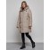 Coat insulated winter female, size 48, beige color