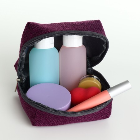 Cosmetic bag dore units, 13*6*9, lightning departure, lining, purple-2