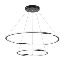 Suspended chandelier Arte Lamp Veritate A2211SP-2BK, LED, 60 W, 70x70x150 cm, 3000 lm, black