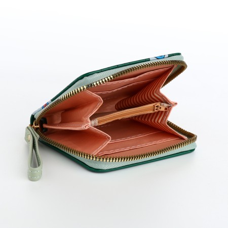 Children's wallet with lightning, green color-4