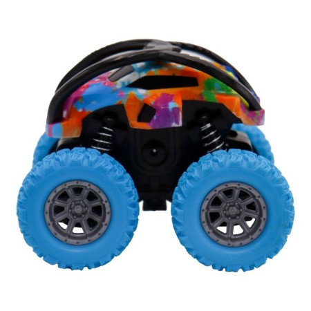 Friction Funky Toys Flooding Machine, with print and blue wheels, 4x4-3