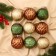 Set of balls plastic D-7.5 cm, 9 pcs "Frosty placket" Assorted, mix