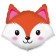 Foil ball 25 "Fox head", figure