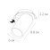 Pointed-built lamp Arte Lamp Situla A3731PL-1WH, GU10, 35 W, 6x10x10 cm, white