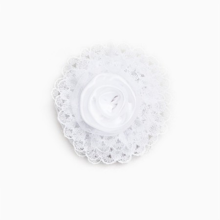 Outlet. Bant for hair on elastic band, white, 6.5 cm, princesses-5
